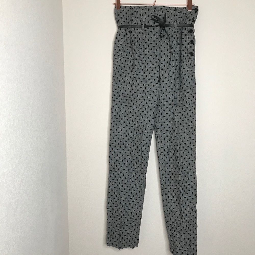See by Chloe wool polka dot paperbag‎ high waisted pants